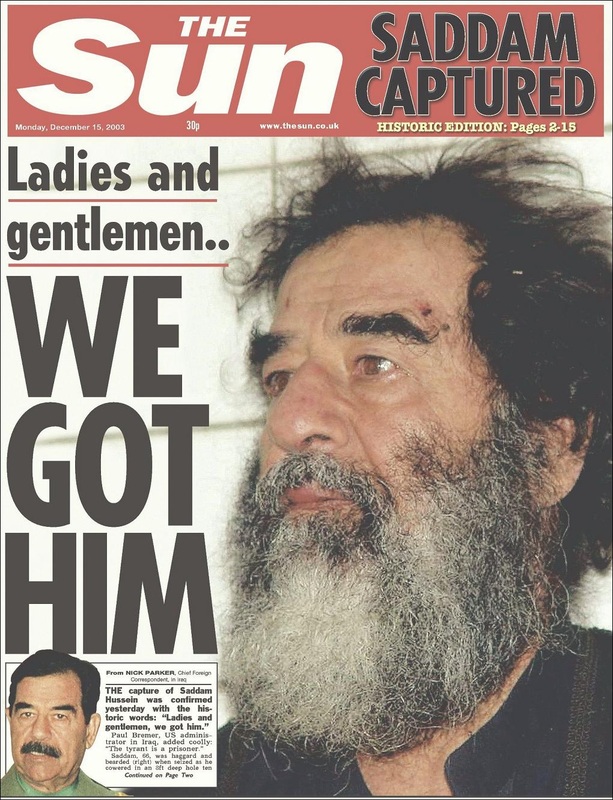 pictures of saddam hussein capture